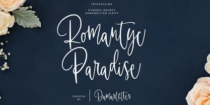 Romantyc Paradise Font Poster 1