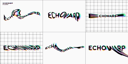 Echowarp Font Poster 5