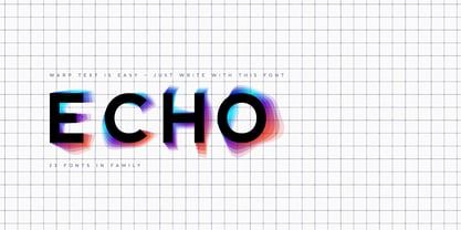 Echowarp Font Poster 1