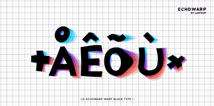 Echowarp Font Poster 2