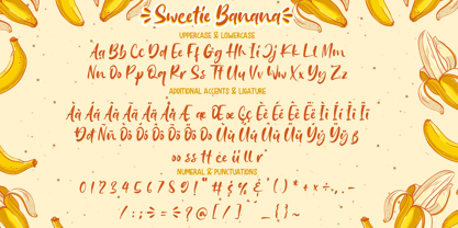 Sweetie Banana Font Poster 7