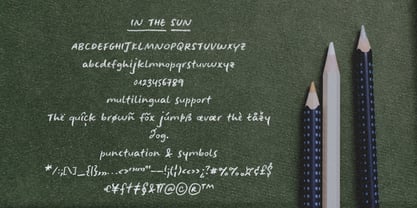 In The Sun Font Poster 2