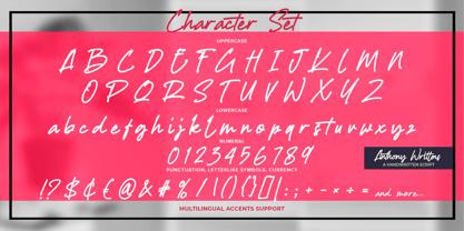 Anthony Writters Font Poster 7