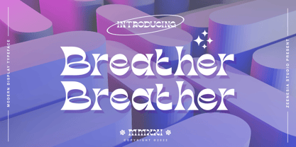 Breather Font Poster 1