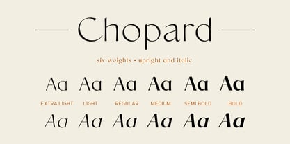 Chopard Font Poster 3