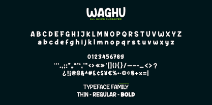 Waghu Font Poster 10
