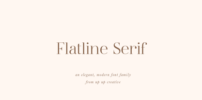 Flatline Serif Fuente Póster 1