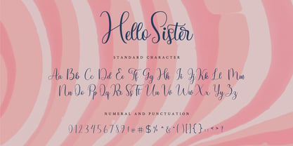 Hello Sister Font Poster 4