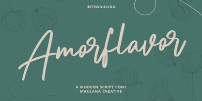 Amorflavor Font Poster 1