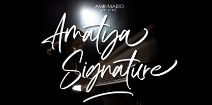 Amatya Signature Font Poster 1
