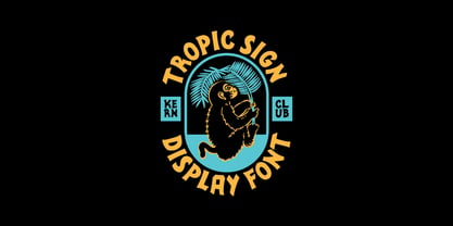 Tropic Sign Fuente Póster 5