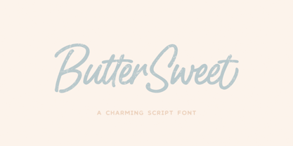 Butter Sweet Font Poster 1