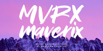 MVRX maverix Font Poster 1