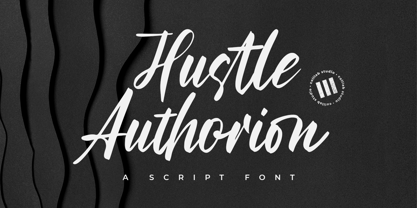 Hustle Authorion Font Poster 1