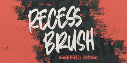 Recess Brush Font Poster 1