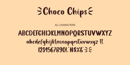 Choco Chips Font Poster 8