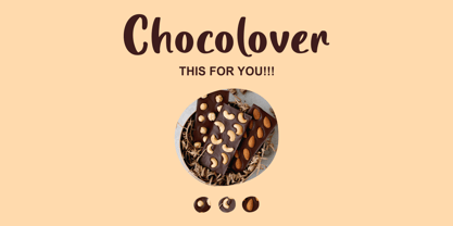 Choco Chips Font Poster 5
