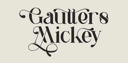 Gautters Mickey Font Poster 1