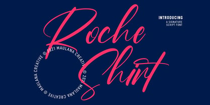 Roche Shirt Font Poster 1