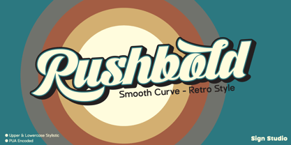Rushbold Font Poster 1