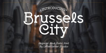 Brussels City Font Poster 1