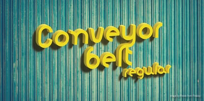 Conveyor Belt Font Poster 1