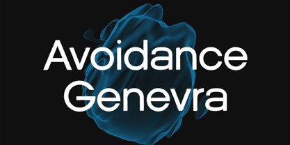 Avoidance Genevra Font Poster 1