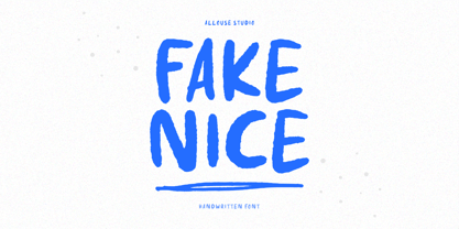 Fake Nice Font Poster 1