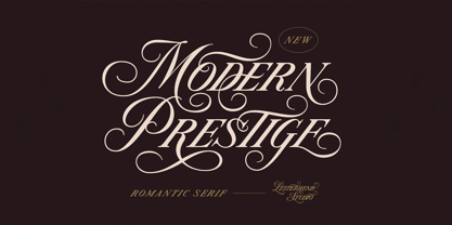 Modern Prestige Font Poster 1
