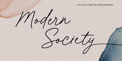 Modern Society Fuente Póster 1