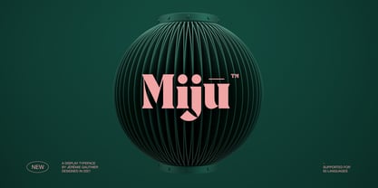 Miju Font Poster 1