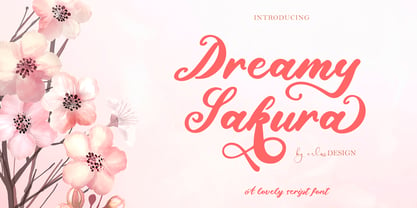 Dreamy Sakura Font Poster 1