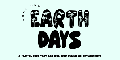 Earth Days Font Poster 1