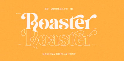 Magiona Display Font Poster 4