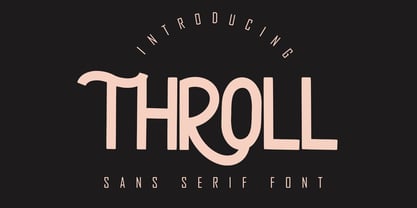 Throll Font Poster 1