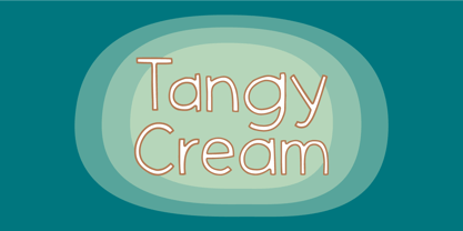 Tangy Cream Font Poster 1