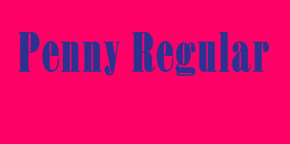 Penny Font Poster 3