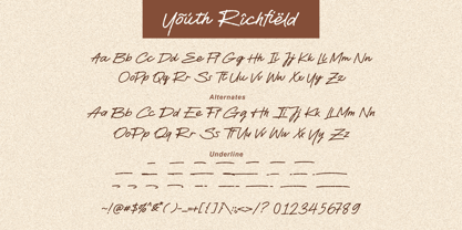 Youth Richfield Font Poster 10