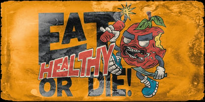 Healthy Freak Font Poster 3