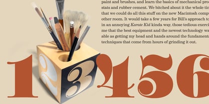 Worthe Numerals Font Poster 6