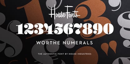 Worthe Numerals Font Poster 1