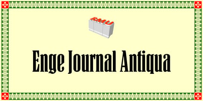 Enge Journal Antiqua Font Poster 1