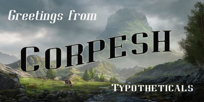 Corpesh Font Poster 1