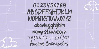 One Crayon Font Poster 6