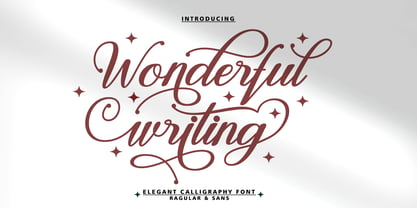 Wonderful Writing Font Poster 1