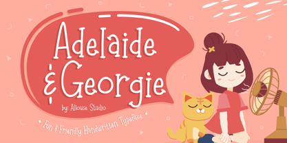 Adelaide & Georgie Font Poster 1