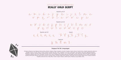 Really Gold Font Poster 4