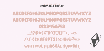 Really Gold Font Poster 12