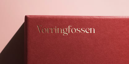 Vorringfossen Font Poster 4