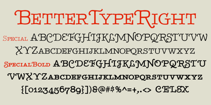 BetterTypeRight Font Poster 9